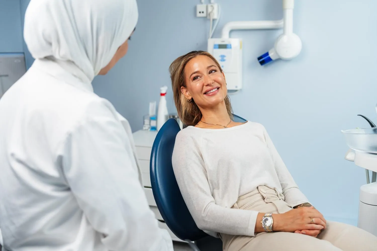 Pasient hos Lysaker Brygge Tannklinikk